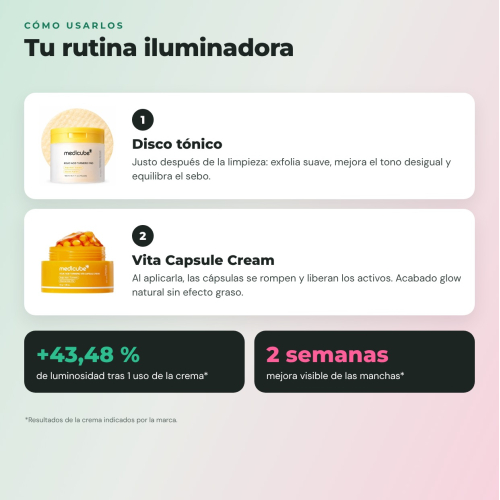 Medicube - Kojic Acid - Rutina iluminadora (discos + crema)
