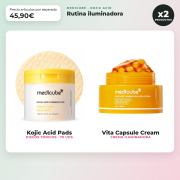 Medicube - Kojic Acid - Rutina iluminadora (discos + crema)