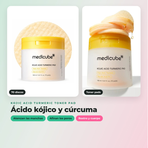 Medicube - Kojic Acid - Rutina iluminadora (discos + crema)