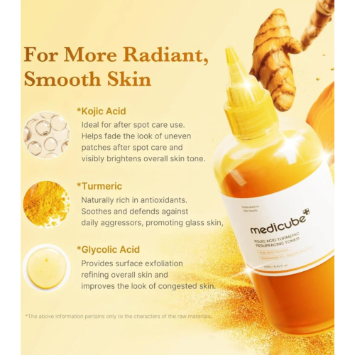 Medicube - *Kojic Acid* - Tónico facial exfoliante