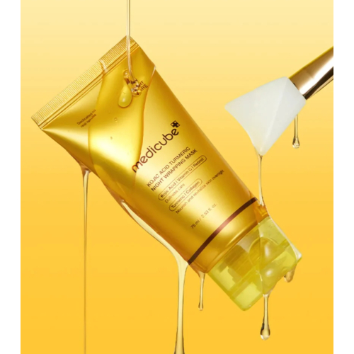 Medicube - Mascarilla facial de noche iluminadora Kojic Acid Turmeric