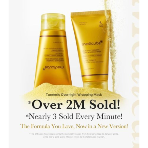 Medicube - Mascarilla facial de noche iluminadora Kojic Acid Turmeric
