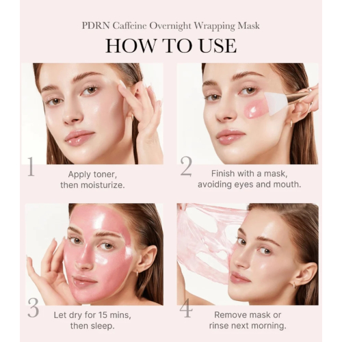 Medicube - *PDRN Pink* - Mascarilla facial Caffeine Night Wrapping
