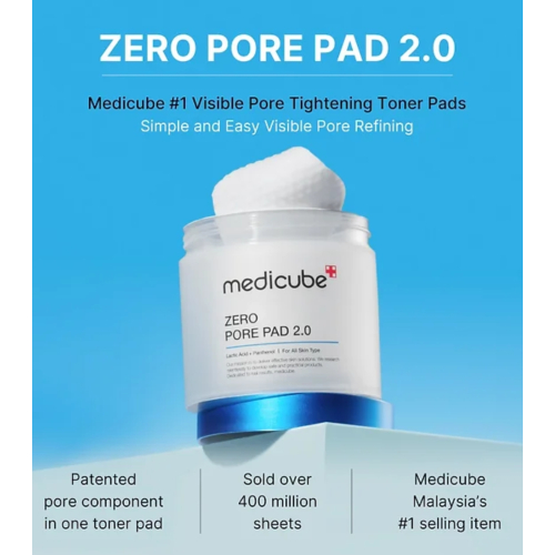 Medicube - *Zero Pore* - Almohadillas exfoliantes con AHA+BHA Pad - 70pcs