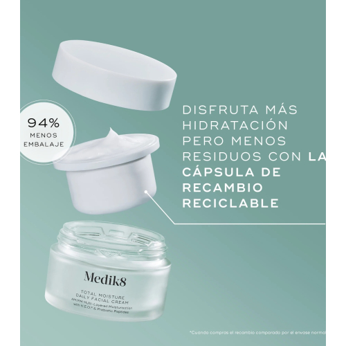 Medik8 - Cápsula de recambio crema facial hidratación profunda Total Moisture Daily Facial Cream