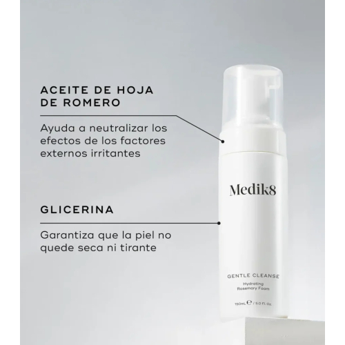 Medik8 - Espuma limpiadora hidratante con romero Gentle Cleanse