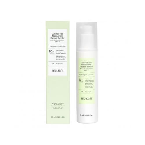 Meisani - Protector solar facial en gel Luminosi-tea Niacinamide Spf50