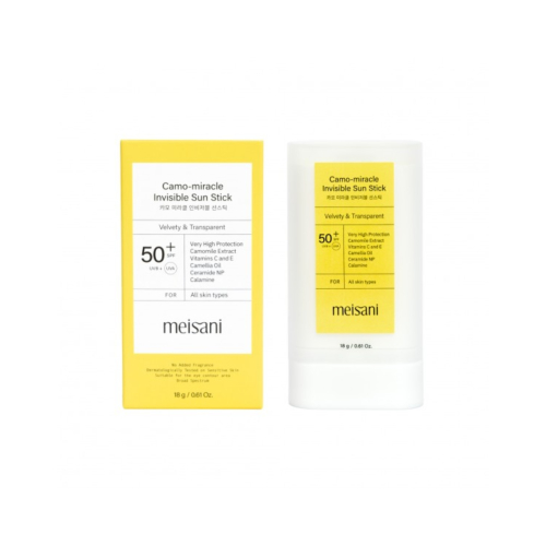 Meisani - Protector solar facial en stick Camo-miracle Invisible SPF50+