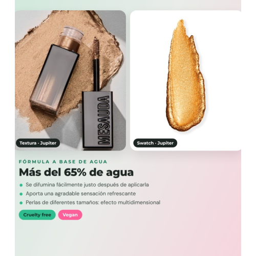 Mesauda - Pack 2 sombras líquidas Galactic Shadow - 111: Jupiter + 107: Life on Mars