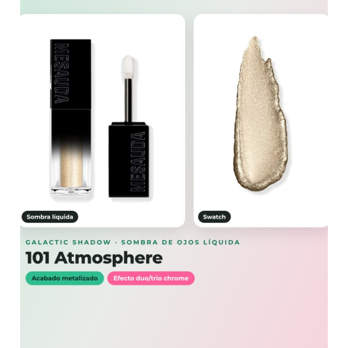 Mesauda - Pack 3 sombras líquidas Galactic Shadow - 108: Andromeda + 105: Another World + 101: Atmosphere