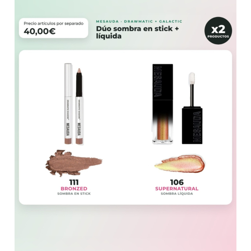 Mesauda - Pack dúo Drawmatic Shadow + Galactic Shadow - 111: Bronzed + 106: Supernatural