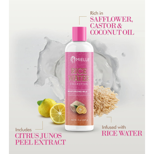 Mielle - Crema de peinado hidratante Rice Water Milk