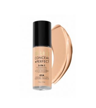 Milani - Base de maquillaje Conceal+Perfect 2-en-1 - 02A: Creamy Natural
