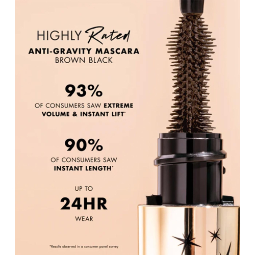 Milani - Máscara de pestañas Highly Rated Anti Gravity - 110: Brown Black