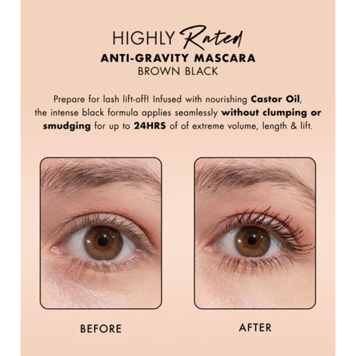 Milani - Máscara de pestañas Highly Rated Anti Gravity - 110: Brown Black