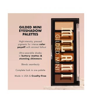 Milani - Paleta de sombras de ojos Gilded Mini - 110: Whiskey Business