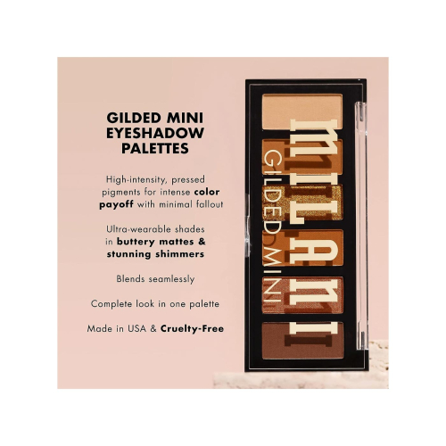 Milani - Paleta de sombras de ojos Gilded Mini - 110: Whiskey Business