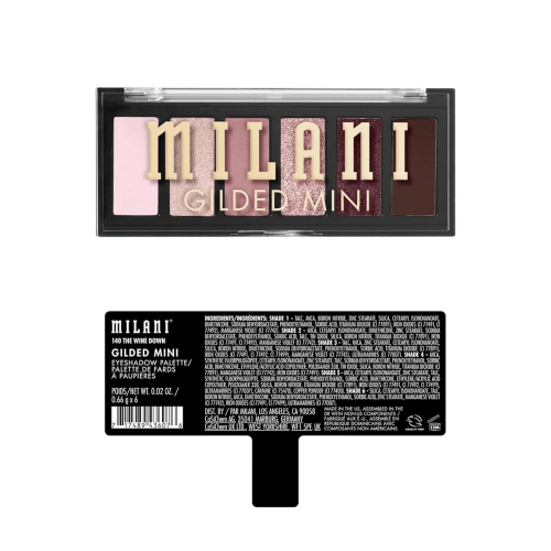 Milani - Paleta de sombras de ojos Gilded Mini - 140: The Wine Down