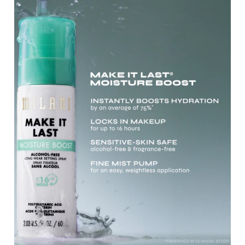 Milani - Spray fijador del maquillaje - 110: Make it Last Moisture Boost