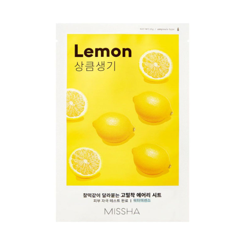 Missha - Mascarilla Airy Fit Sheet Mask - Limón