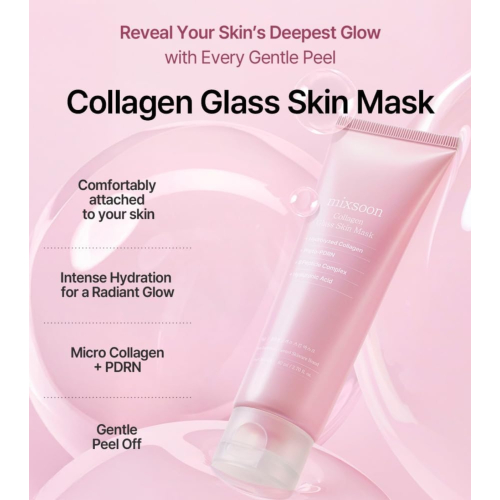 Mixsoon - *Collagen* - Mascarilla facial iluminadora Collagen Glass