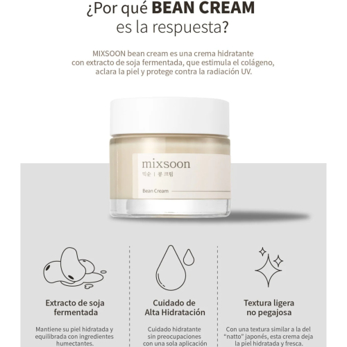 Mixsoon - Crema facial hidratante Bean cream