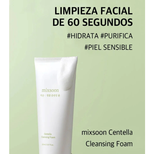 Mixsoon - Limpiador facial en espuma con centella asiática
