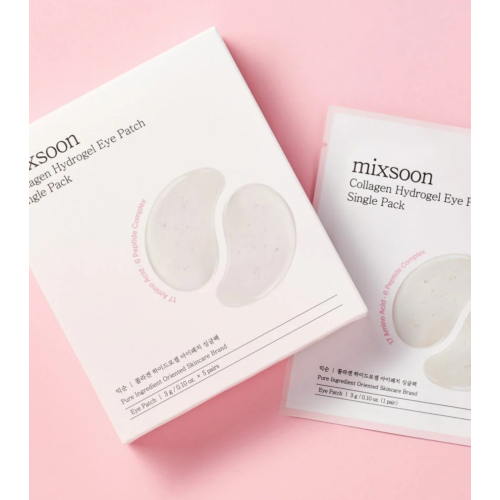 Mixsoon - Parches para el contorno de ojos Collagen Hydrogel - Pack