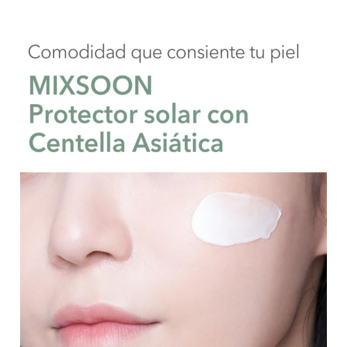 Mixsoon - Protector solar facial con Centella Asiática SPF50+ PA++++