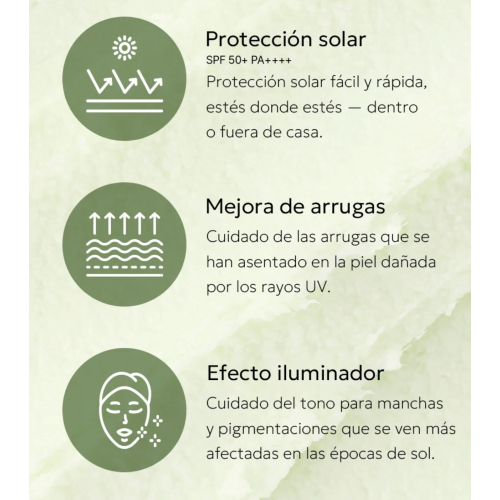 Mixsoon - Protector solar facial en stick Cica Hyal SPF50+ PA++++