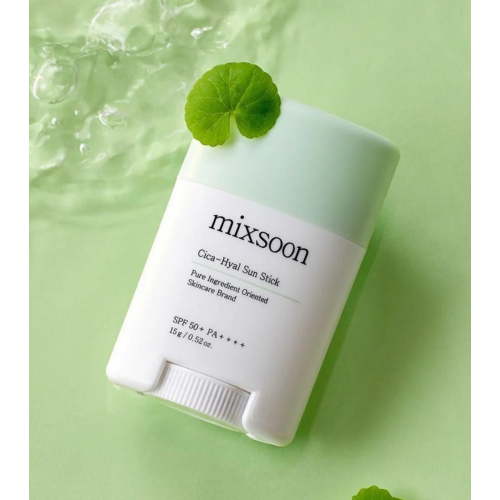 Mixsoon - Protector solar facial en stick Cica Hyal SPF50+ PA++++