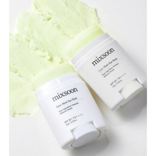Mixsoon - Protector solar facial en stick Cica Hyal SPF50+ PA++++