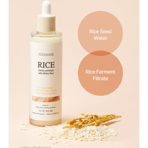 Mixsoon - Sérum hidratante y exfoliante White Rice