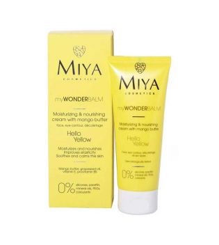 Miya Cosmetics - Crema facial hidratante y nutritiva MyWONDERBALM - Hello Yellow