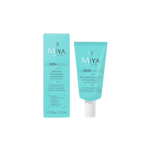 Miya Cosmetics - *MySkinIsotonic* - Crema hidratante ligera con electrolitos - Pieles grasas y mixtas