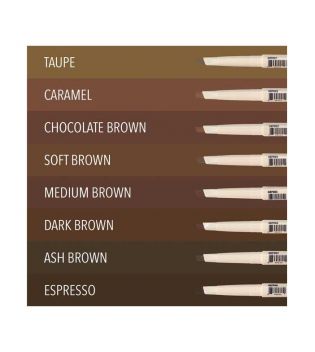 Moira - Lápiz de cejas automático Angled Brow - 03: Chocolate Brown