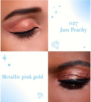Moira - Sombra de ojos líquida Diamond Daze - 027: Just Peachy