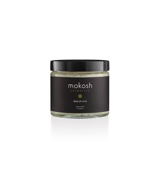 Mokosh (Mokann) - Exfoliante de sal corporal - Café verde y tabaco