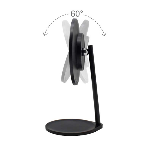 MQBeauty - Espejo de tocador negro recargable con Iluminación LED Regulable