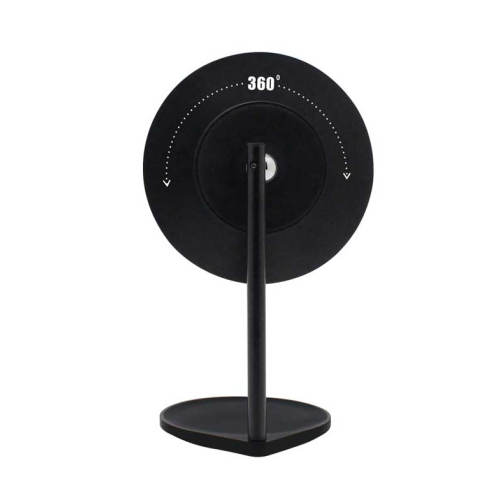 MQBeauty - Espejo de tocador negro recargable con Iluminación LED Regulable