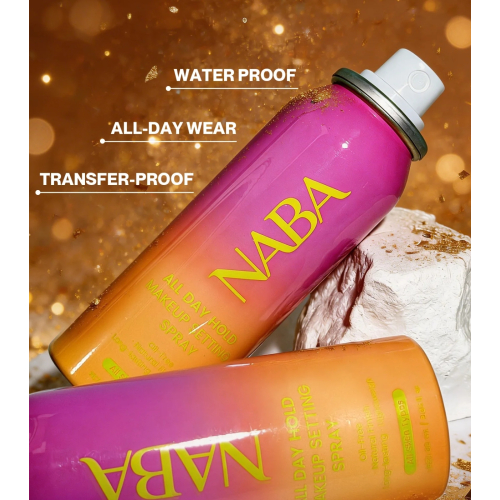 Naba Cosmetics - Spray fijador de maquillaje All Day Hold