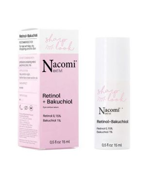 Nacomi - *Next Level* - Sérum antiarrugas para el contorno de ojos Retinol 0,15% + Bakuchiol 1%