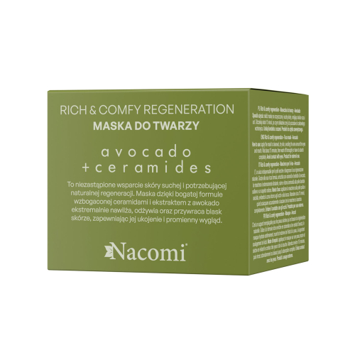 Nacomi - *Rich & Comfy Regeneration* - Mascarilla facial regeneradora con aguacate y ceramidas