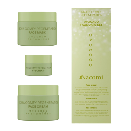 Nacomi - Set de regalo para cuidado facial - Avocado Rich and Comfy Regeneration