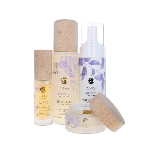 Naobay - Set de cuidado facial natural, detox y antipolución