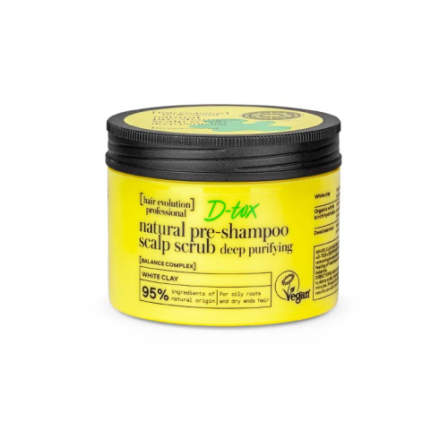 Natura Siberica - *Hair Evolution* - Exfoliante de cuero cabelludo prechampú de arcilla blanca D-tox - Limpieza profunda