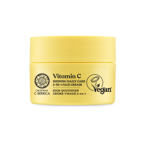 Natura Siberica - *Oblepikha C-Berrica* - Crema facial diaria iluminadora 2 en 1 Vitamina C