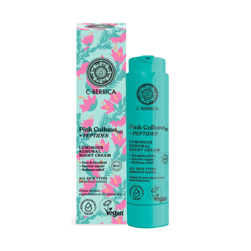 Natura Siberica - *Pink Calluna* - Crema de noche renovadora e iluminadora