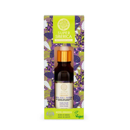 Natura Siberica - *Super Siberica* - Rellenador fluido capilar para cabello debil - Pino, rosas y proteínas