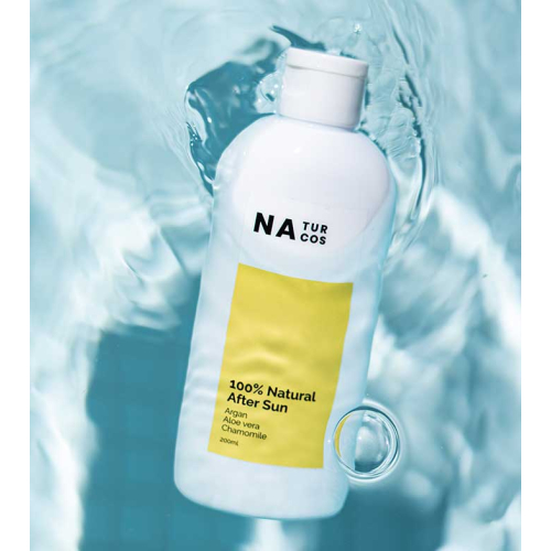 Naturcos - Loción After sun 100% natural - Argán, aloe vera, camomila